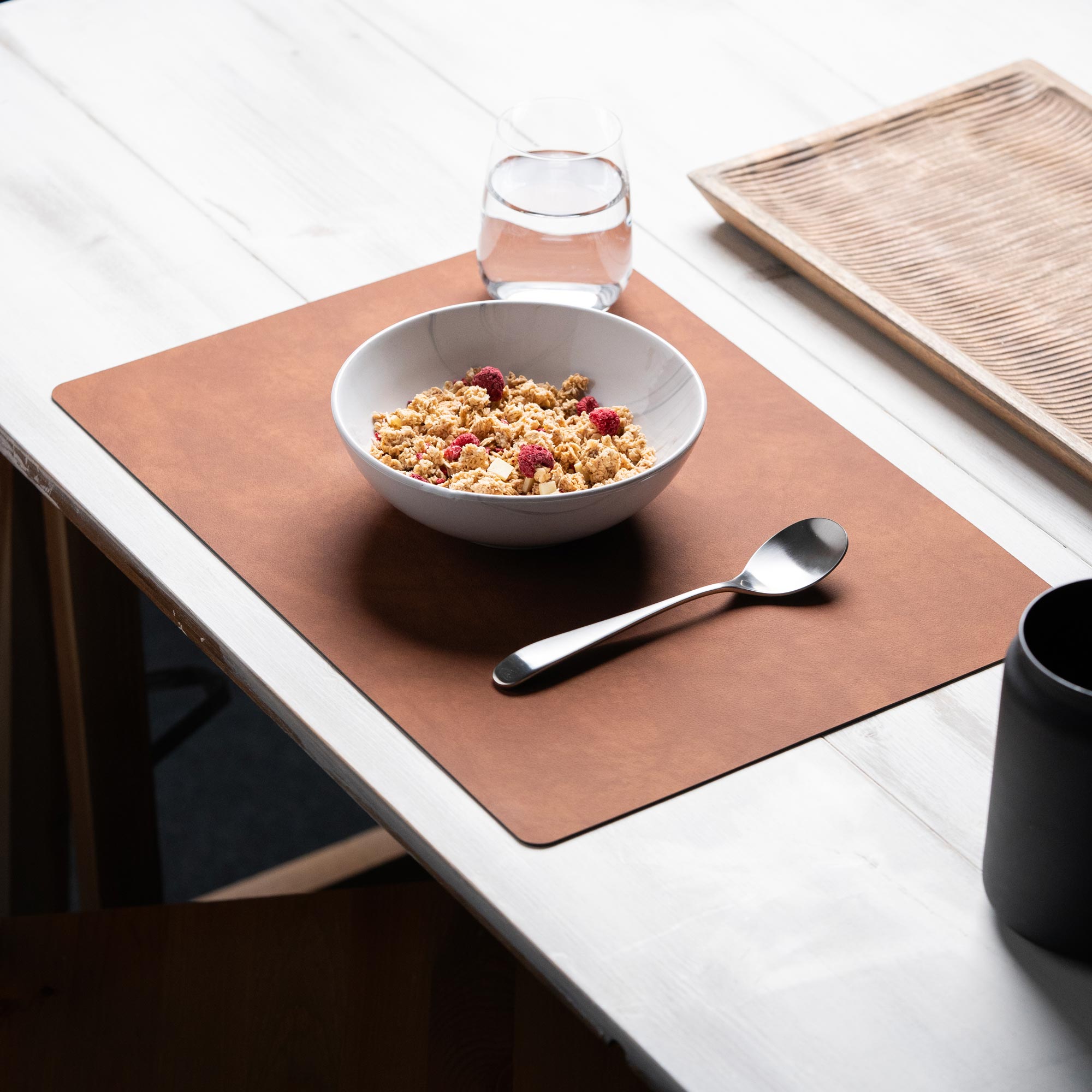 Recyceltes Leder Tischset "Rechteckig"