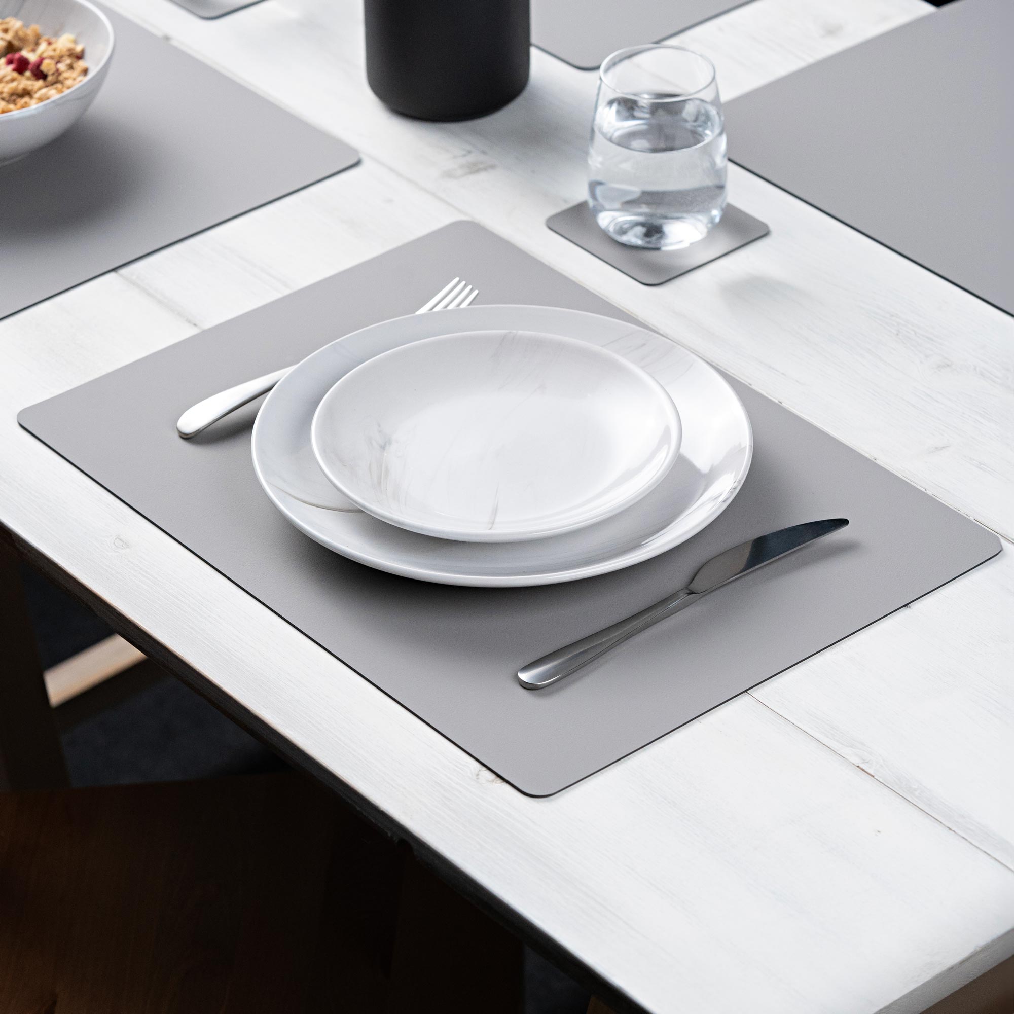 Recyceltes Leder Tischset "Rechteckig"