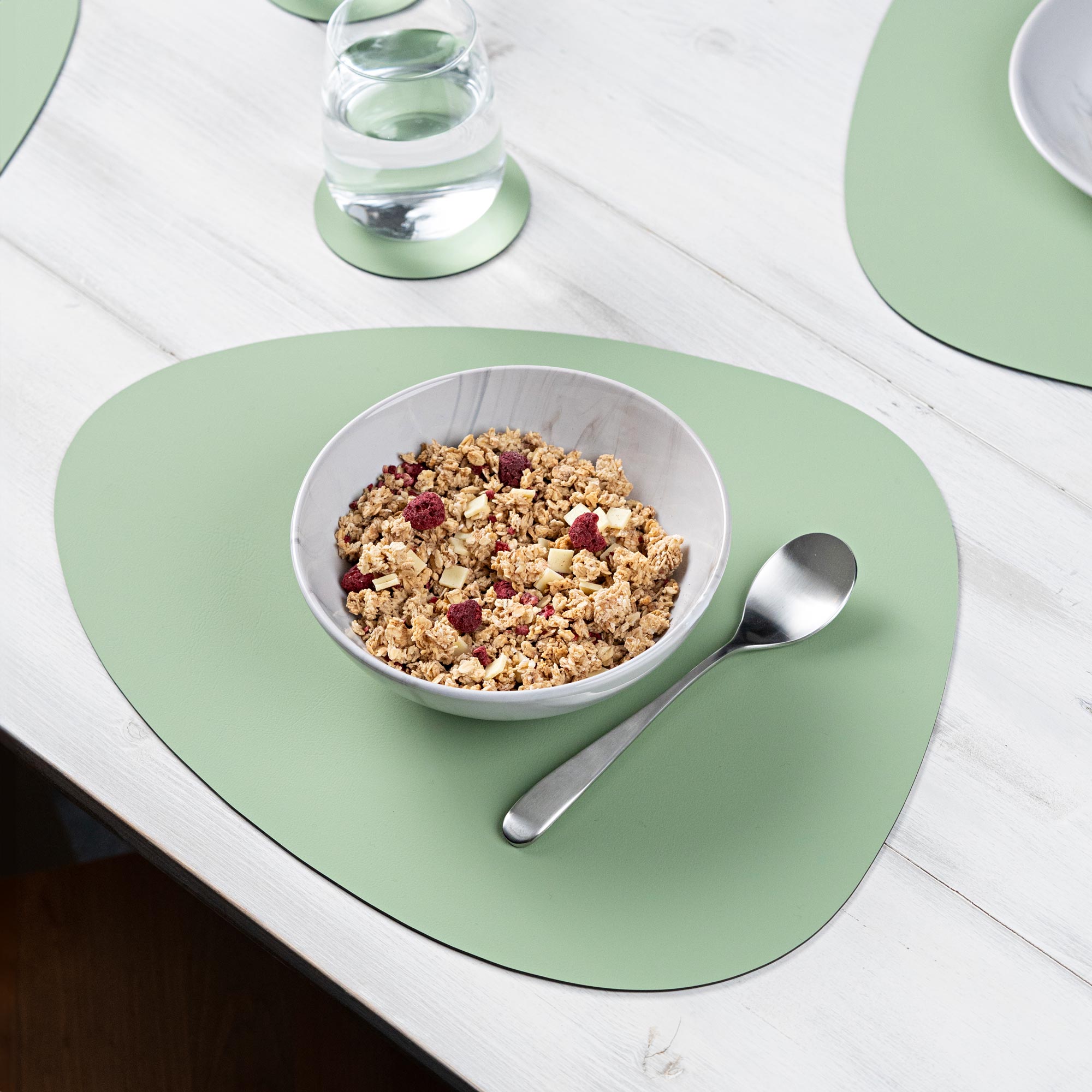 Recyceltes Leder Tischset "Organic"