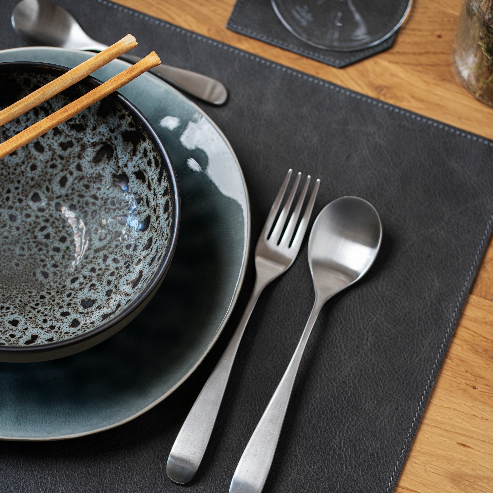 Echtleder Tischset "Rechteckig"