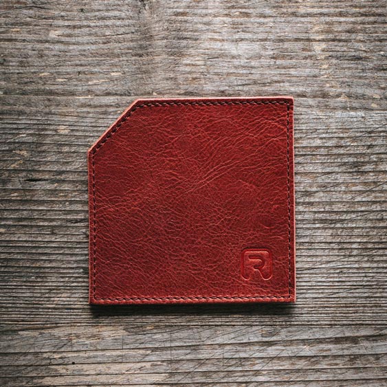 Echtleder Glasuntersetzer "Design" 6 Stk.