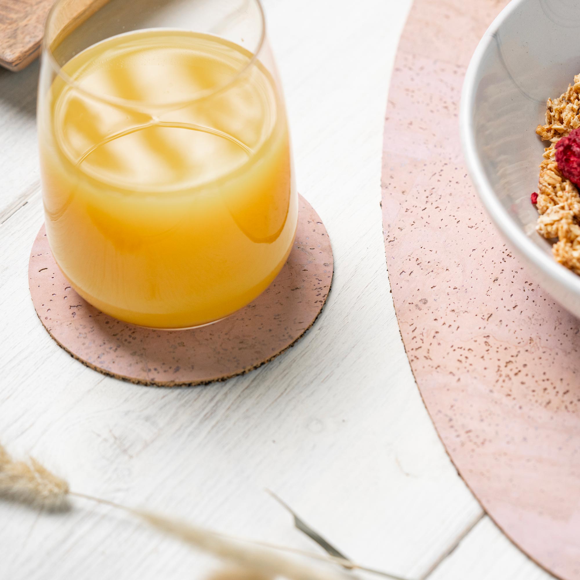 Kork Glasuntersetzer Rund (8 Stk.)