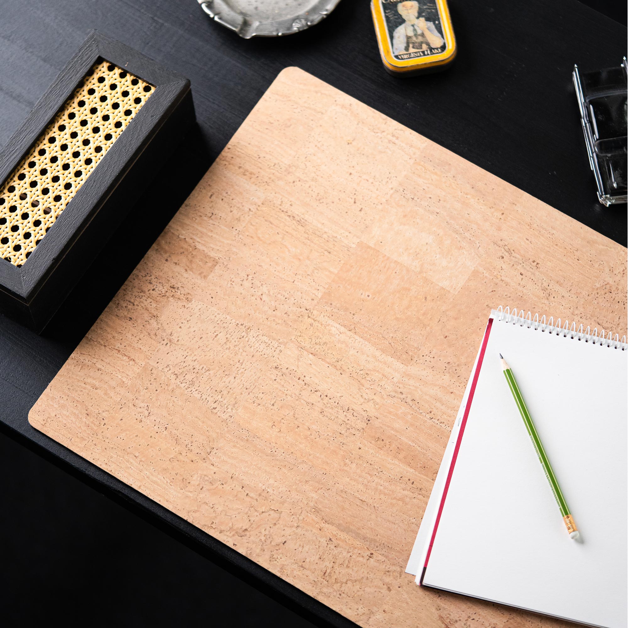 Detail  Kork Schreibtischunterlage