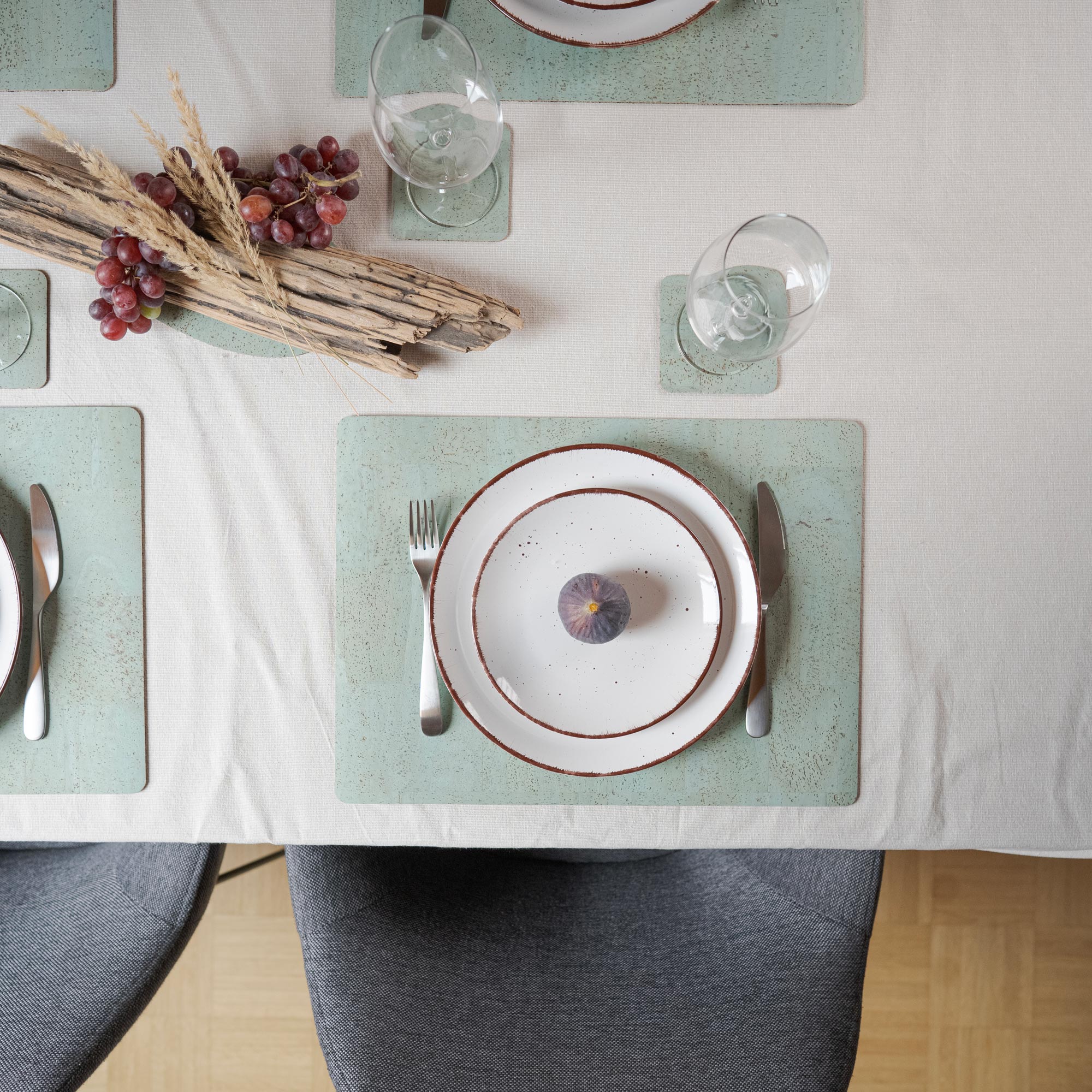 Kork Tischset "Eckig"