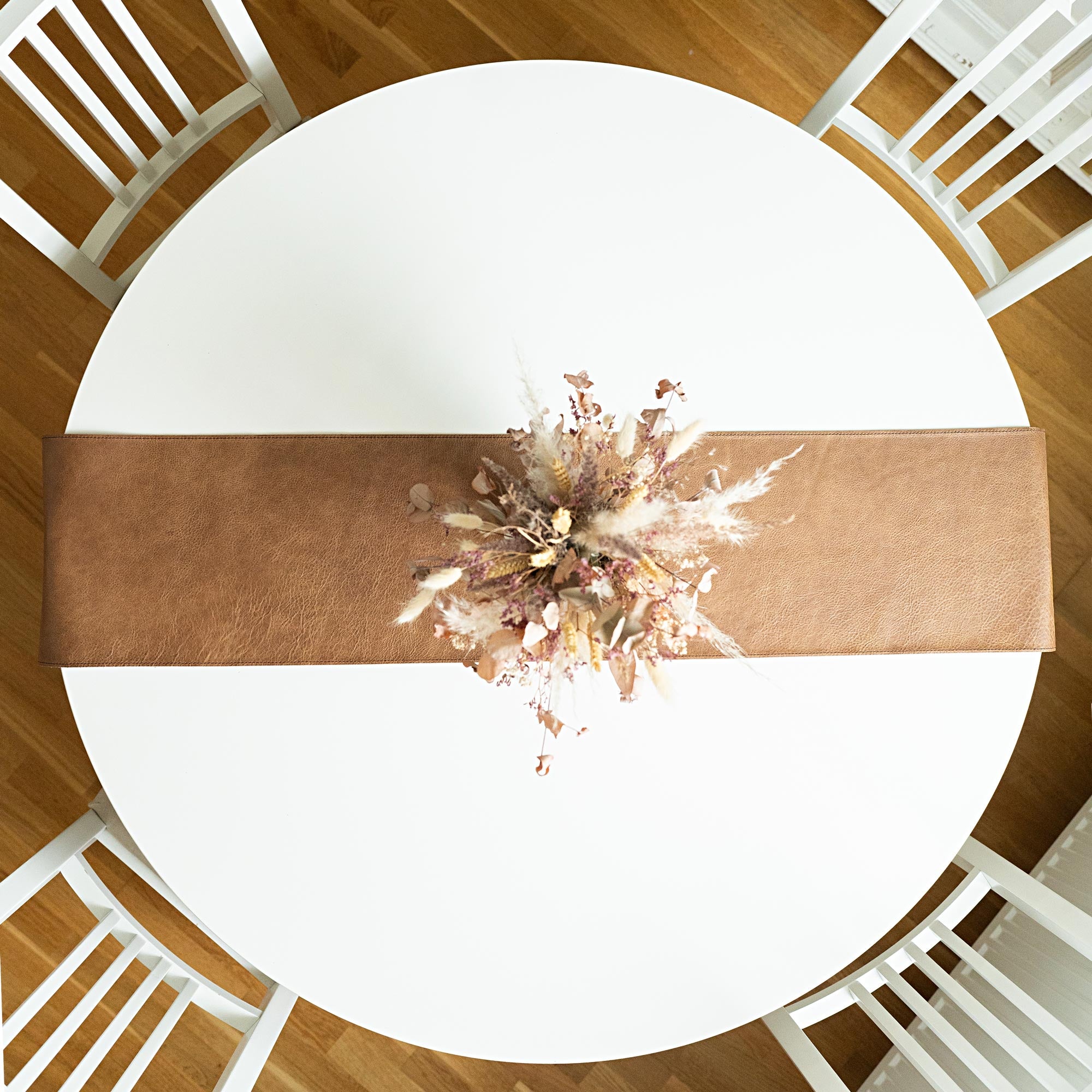 Echtleder-Tischläufer