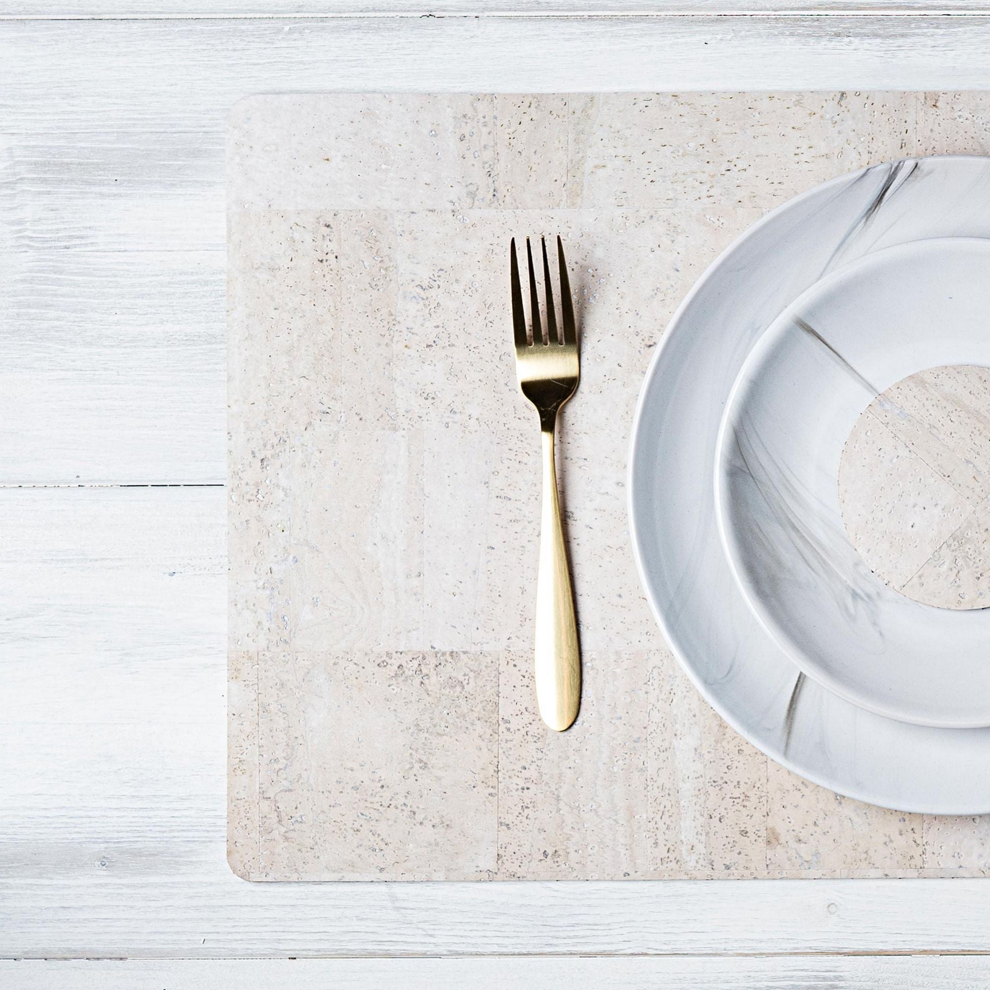 Kork Tischset "Eckig"