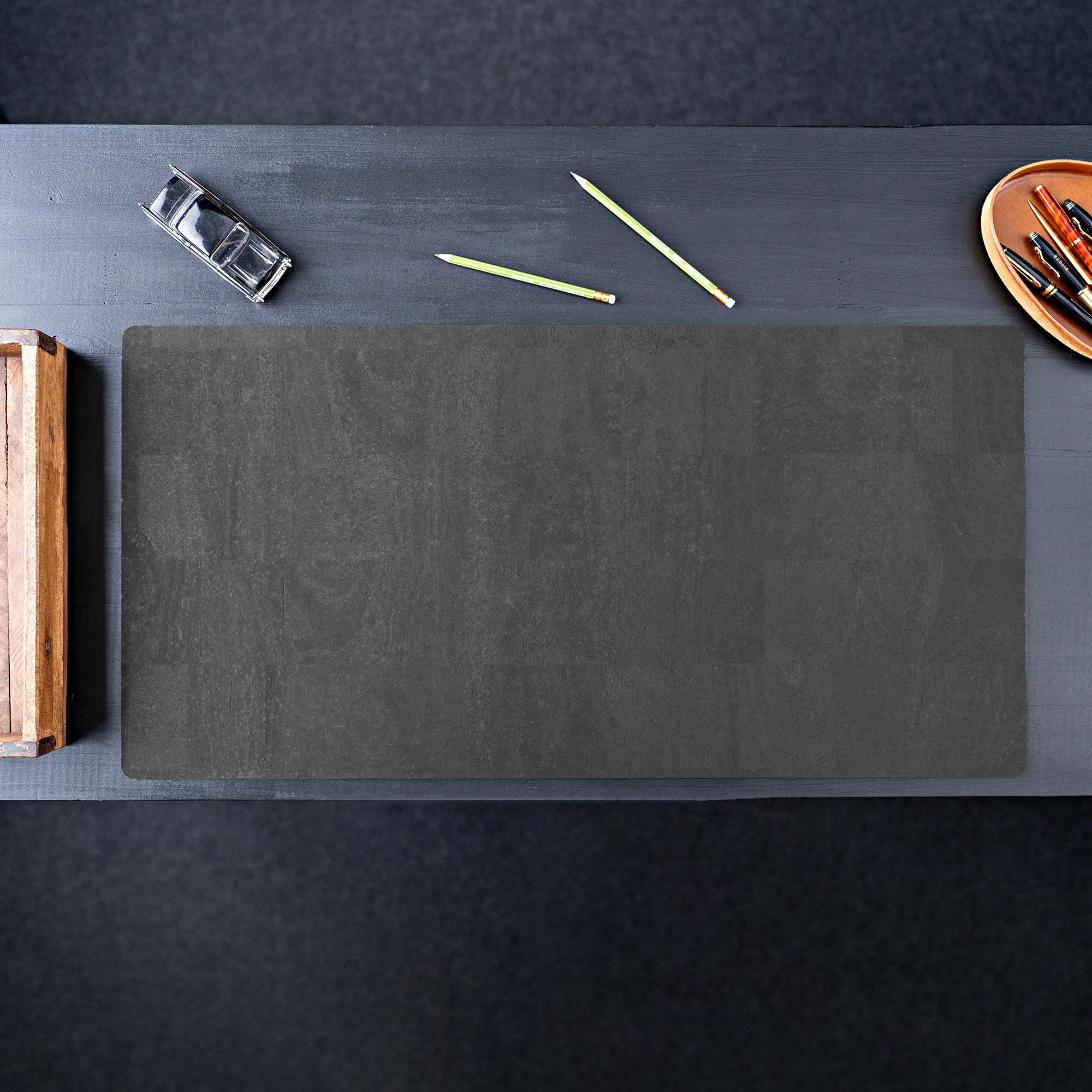 Produktbild Kork Schreibtischunterlage schwarz