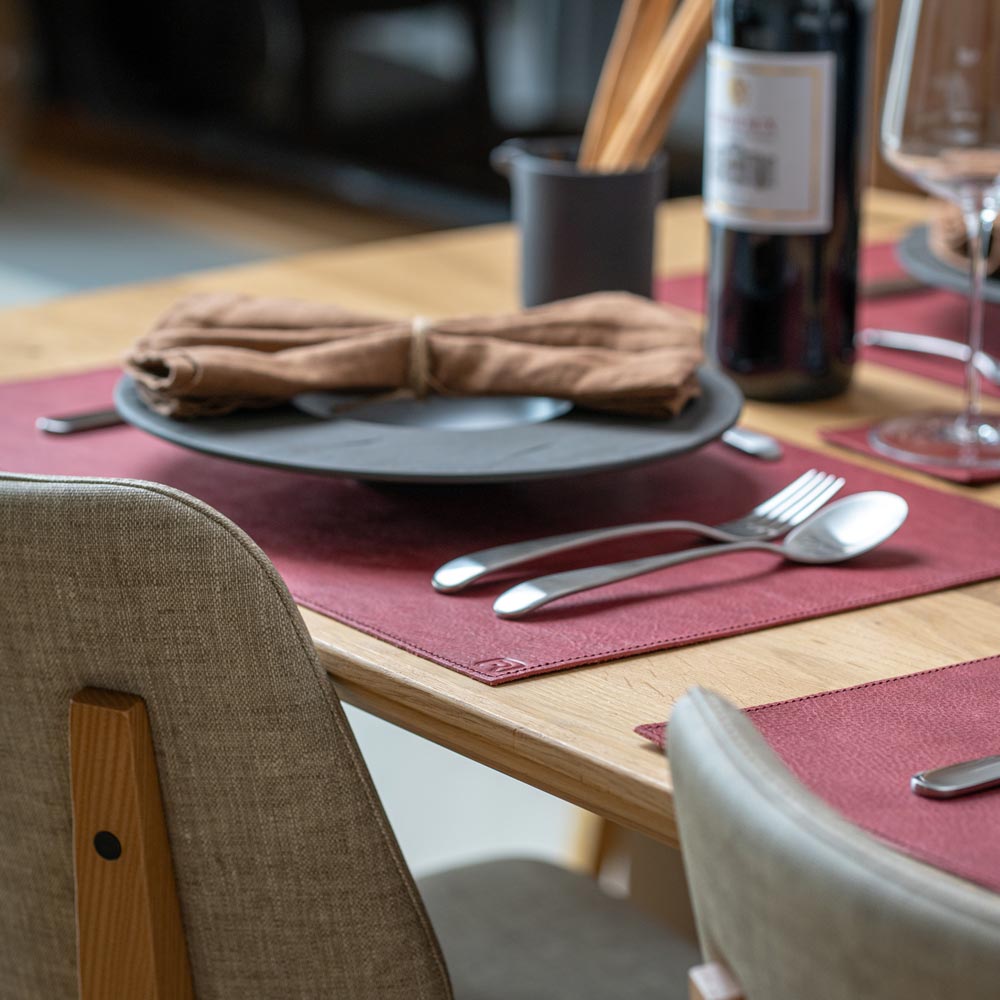 Echtleder Tischset "Rechteckig"