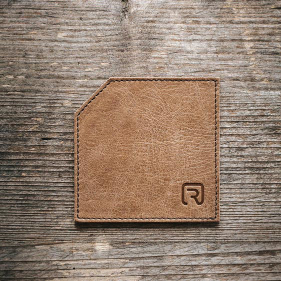 Echtleder Glasuntersetzer "Design" 6 Stk.